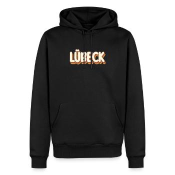 Lübeckerin Lübecker Lübeck - Sweat à capuche Premium bio Homme - noir - Devant - Nico (187cm)