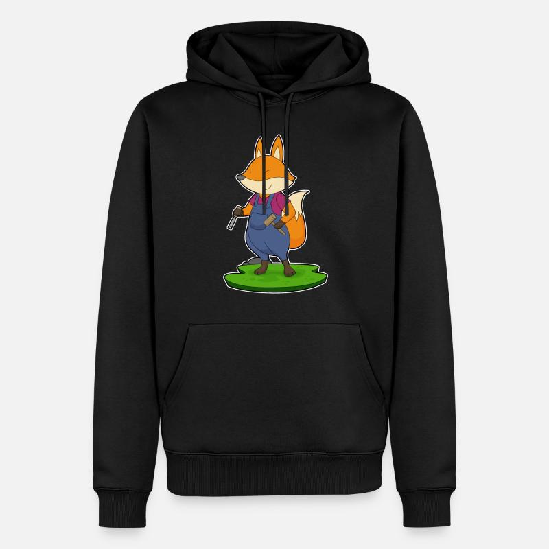 Ciseau marteau Fox Craftsman - Sweat à capuche Premium bio Homme - noir