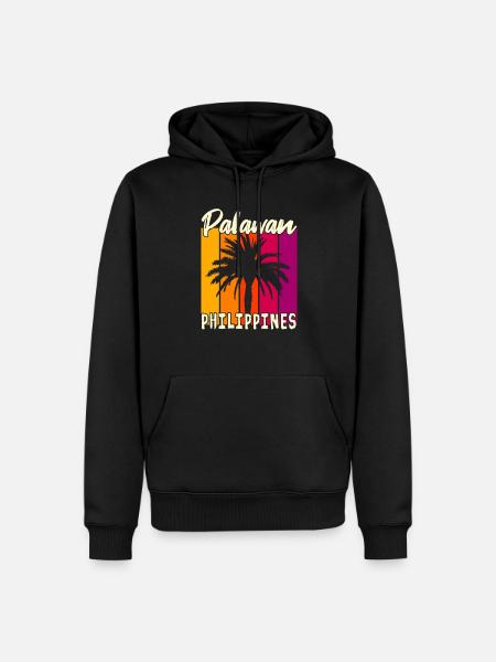 Palawan Philippines Sunset - Men’s Premium Organic Hoodie - black