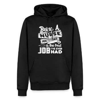 Nurse Practitioner Nurse Practitioner Best Job - Men’s Premium Organic Hoodie - black - Front - Nico (187cm)