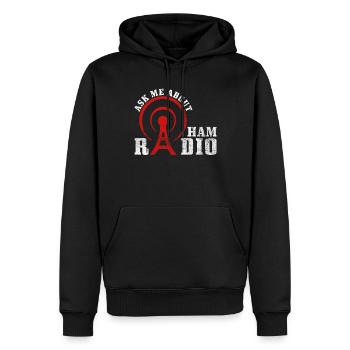 Amateurfunk-design Für Amateurfunk-amateur - Sweat à capuche Premium bio Homme - noir - Devant - Nico (187cm)