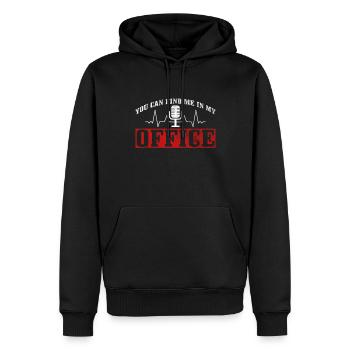 Amateurfunk-design Für - Sweat à capuche Premium bio Homme - noir - Devant - Nico (187cm)