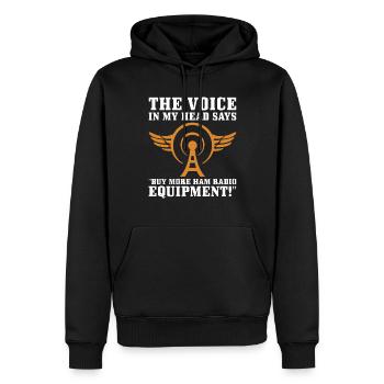 Amateurfunk Design Für Amateurfunker - Männer Premium Bio Hoodie - Schwarz - Vorne - Nico (187cm)