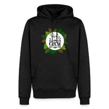 Party Crew mit Palmen Blätter with Palm Leaves - Sweat à capuche Premium bio Homme - noir - Devant - Nico (187cm)
