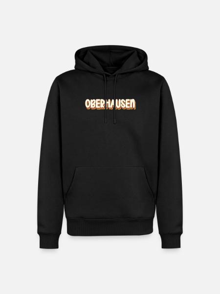 Oberhausenerin Oberhausener Oberhausen - Männer Premium Bio Hoodie - Schwarz