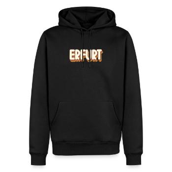 Erfurterin Erfurter Erfurt - Männer Premium Bio Hoodie - Schwarz - Vorne - Nico (187cm)