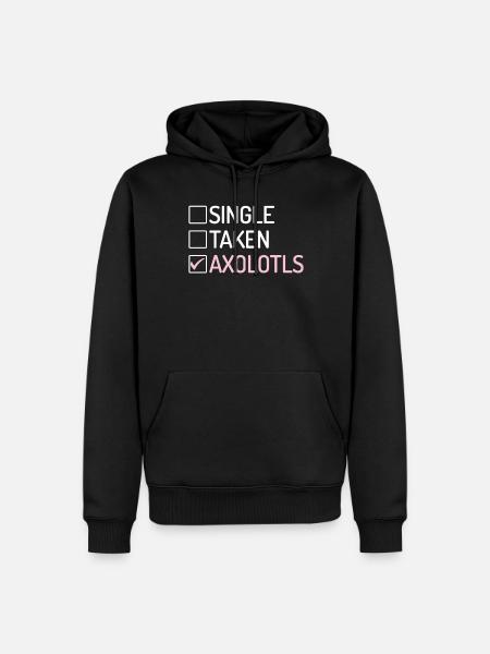 Axolotl Lover Gifts - Men’s Premium Organic Hoodie - black