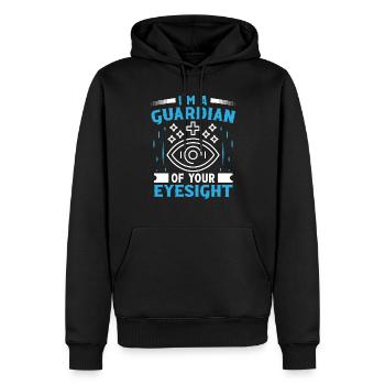 Optiker I´m A Guardian Of Your Eyesight Optometrie - Männer Premium Bio Hoodie - Schwarz - Vorne - Nico (187cm)