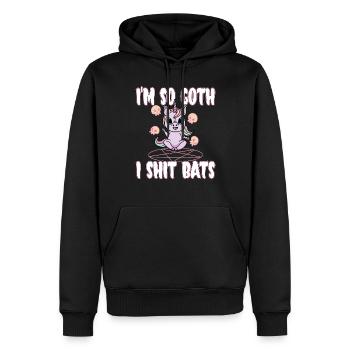 Satan Beelzebub Teufel Gothic Pentagram Mystisch - Männer Premium Bio Hoodie - Schwarz - Vorne - Nico (187cm)
