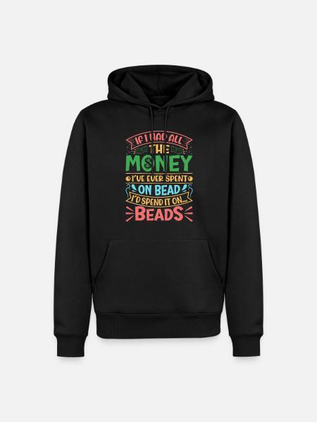 Beading Designs for Beader. - Men’s Premium Organic Hoodie - black