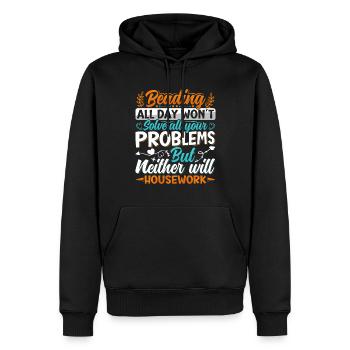Beading Designs for Beader. - Männer Premium Bio Hoodie - Schwarz - Vorne - Nico (187cm)