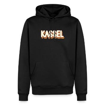 Kasselerin Kasseler Kassel - Sweat à capuche Premium bio Homme - noir - Devant - Nico (187cm)