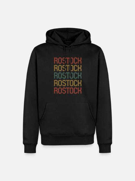 Rostockerin Rostocker Rostock - Men’s Premium Organic Hoodie - black
