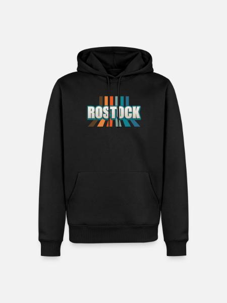 Rostockerin Rostocker Rostock - Men’s Premium Organic Hoodie - black
