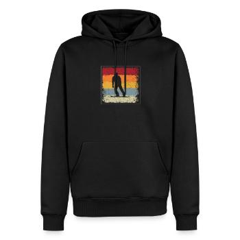 Snowboarding Retro - Männer Premium Bio Hoodie - Schwarz - Vorne - Nico (187cm)