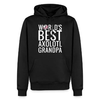Axolotl Liebhaber Geschenke - Männer Premium Bio Hoodie - Schwarz - Vorne - Nico (187cm)