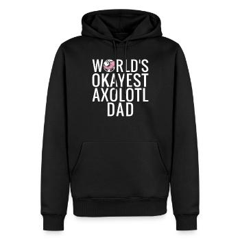 Axolotl Liebhaber Geschenke - Männer Premium Bio Hoodie - Schwarz - Vorne - Nico (187cm)