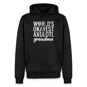 Axolotl Liebhaber Geschenke - Männer Premium Bio Hoodie - Schwarz - Vorne - Nico (187cm)