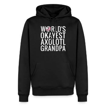 Axolotl Liebhaber Geschenke - Männer Premium Bio Hoodie - Schwarz - Vorne - Nico (187cm)