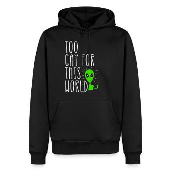 Zu Schwul Für Diese Welt Gay Pride Parade Lgbtq - Männer Premium Bio Hoodie - Schwarz - Vorne - Nico (187cm)