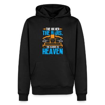 Gymnast funny Workout - Men’s Premium Organic Hoodie - black - Front - Nico (187cm)