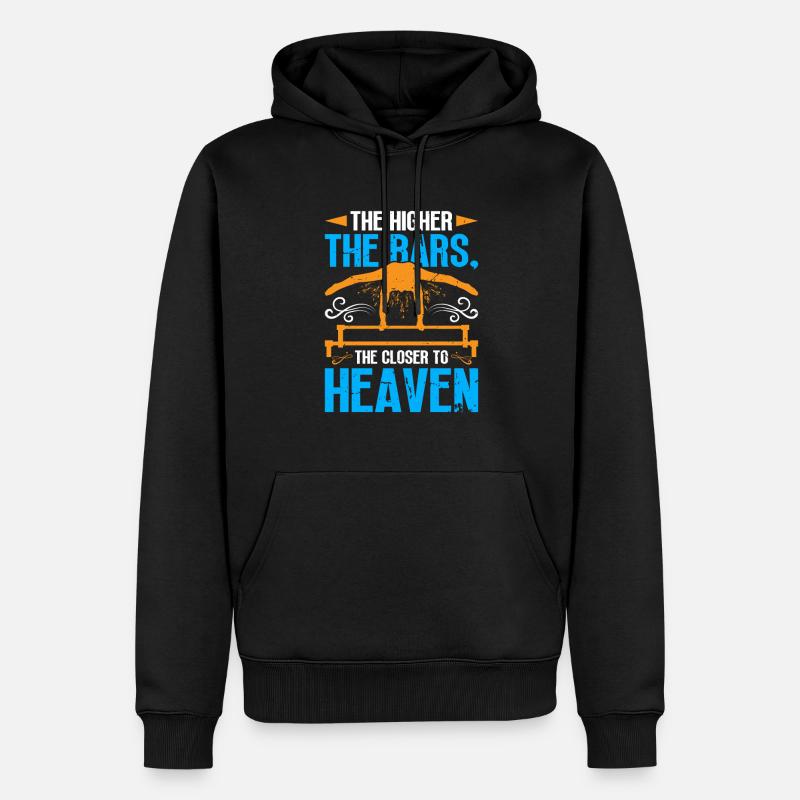 Gymnast funny Workout - Männer Premium Bio Hoodie - Schwarz