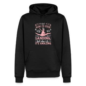 Gymnast funny Workout - Men’s Premium Organic Hoodie - black - Front - Nico (187cm)