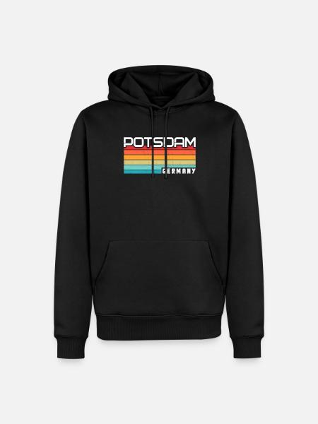 Potsdamer, Potsdamer Potsdam - Men’s Premium Organic Hoodie - black