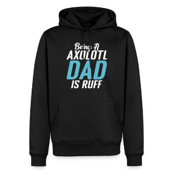 Axolotl Liebhaber Geschenke - Männer Premium Bio Hoodie - Schwarz - Vorne - Nico (187cm)