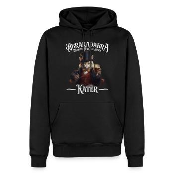 Abrakadabra Morgen Hab Ich Einen Kater Mallorca - Männer Premium Bio Hoodie - Schwarz - Vorne - Nico (187cm)