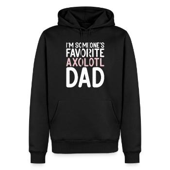 Axolotl Liebhaber Geschenke - Männer Premium Bio Hoodie - Schwarz - Vorne - Nico (187cm)