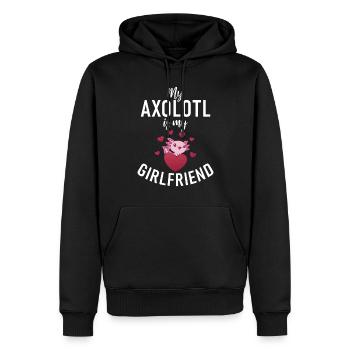 Axolotl Liebhaber Geschenke - Männer Premium Bio Hoodie - Schwarz - Vorne - Nico (187cm)