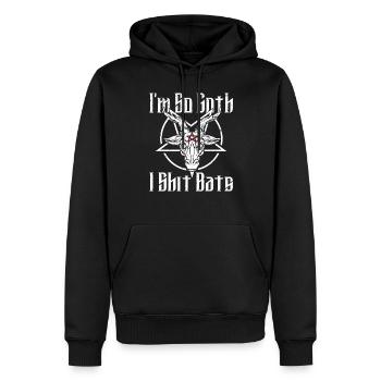 Satan Beelzebub Teufel Gothic Pentagram Mystisch - Männer Premium Bio Hoodie - Schwarz - Vorne - Nico (187cm)