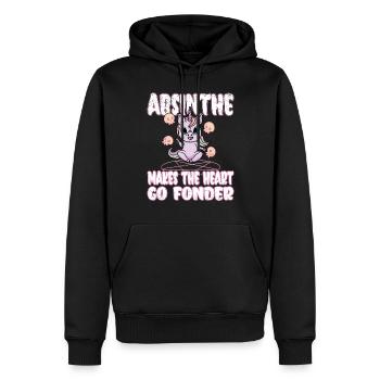 Satan Belzébuth Diable Gothique Pentagramme Mystique - Sweat à capuche Premium bio Homme - noir - Devant - Nico (187cm)