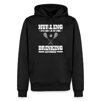 Irisches Hurling-hurling-team Irland Spielt - Männer Premium Bio Hoodie - Schwarz - Vorne - Nico (187cm)