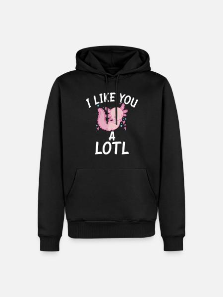 Axolotl Lover Gifts - Men’s Premium Organic Hoodie - black