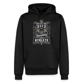 Vintage 2002 Tennis Geburtstag Geschenk Hobby - Männer Premium Bio Hoodie - Schwarz - Vorne - Nico (187cm)