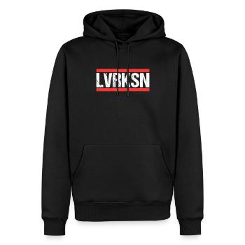 Leverkusenerin Leverkusener Leverkusen - Männer Premium Bio Hoodie - Schwarz - Vorne - Nico (187cm)