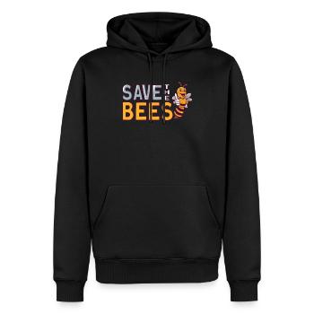 Raise awareness of an important - Men’s Premium Organic Hoodie - black - Front - Nico (187cm)