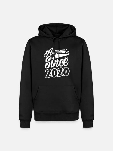 Awesome Since 2020 - Men’s Premium Organic Hoodie - black