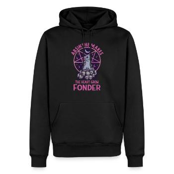 Satan Beelzebub Teufel Gothic Pentagram Mystisch - Männer Premium Bio Hoodie - Schwarz - Vorne - Nico (187cm)