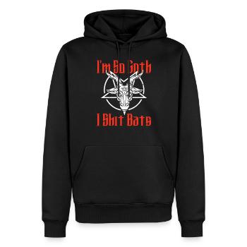 Satan Beelzebub Teufel Gothic Pentagram Mystisch - Männer Premium Bio Hoodie - Schwarz - Vorne - Nico (187cm)