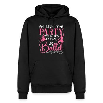 Ballet Dancer Dance Girl Ballerina - Männer Premium Bio Hoodie - Schwarz - Vorne - Nico (187cm)