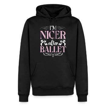 Ballet Dancer Dance Girl Ballerina - Männer Premium Bio Hoodie - Schwarz - Vorne - Nico (187cm)