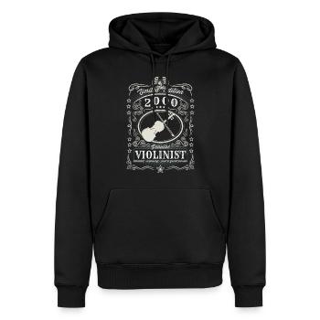 Vintage 2000 Violinist Geburtstag Geschenk Hobby - Männer Premium Bio Hoodie - Schwarz - Vorne - Nico (187cm)