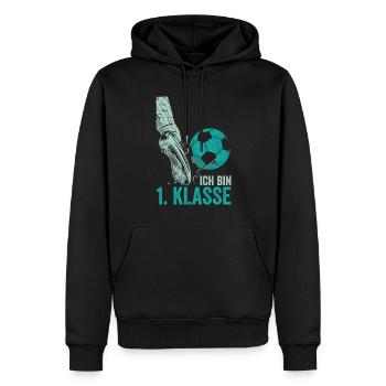 Einschulung 1.Klasse - Männer Premium Bio Hoodie - Schwarz - Vorne - Nico (187cm)