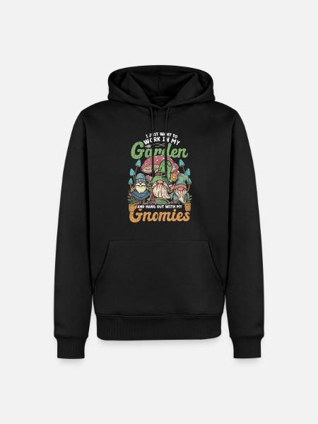 Gartenzwerg Gartenzwerge - Männer Premium Bio Hoodie - Schwarz