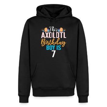 Axolotl Liebhaber Geschenke - Männer Premium Bio Hoodie - Schwarz - Vorne - Nico (187cm)