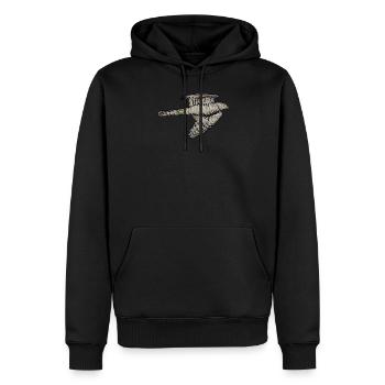 Sperber Vogel I Greifvogel Motiv für Ornithologen - Männer Premium Bio Hoodie - Schwarz - Vorne - Nico (187cm)