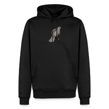 Sperber Vogel I Greifvogel Motiv für Ornithologen - Männer Premium Bio Hoodie - Schwarz - Vorne - Nico (187cm)
